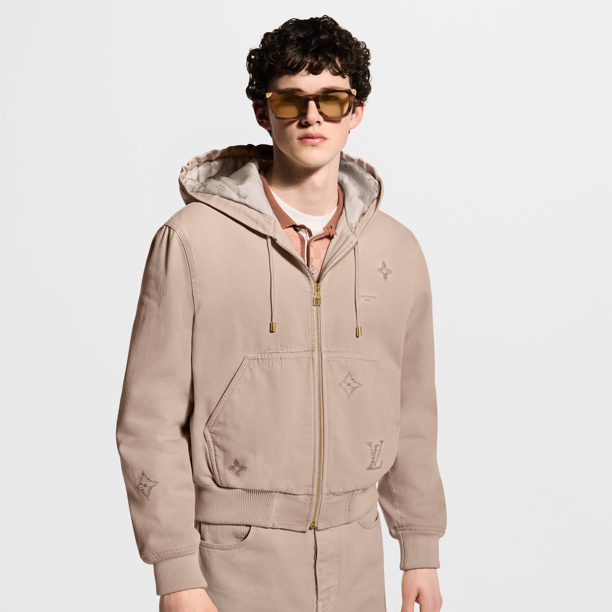 Embroidered Signature Hooded Blouson - Men - Ready-to-Wear | LOUIS